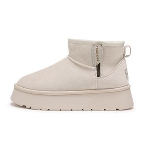 HUANQIU Ботинки Thermal Height Increasing Coverage Crew Snow Boots женские бежевые