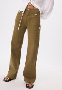 Брюки Stradivarius D77, Khaki