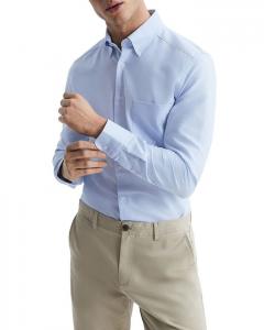 Рубашка Оксфорд приталенного кроя REISS Greenwich, синий