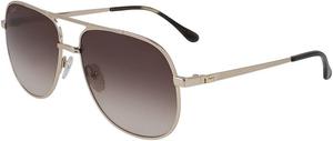 Lacoste мужские солнцезащитные очки авиаторы L222s, Golden Beauty/Gradient Brown
