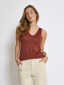 Вязаный топ minus Carli, Rusty red