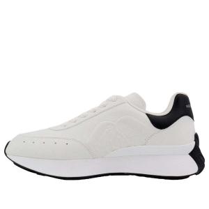 Кроссовки sprint runner sneakers 'white black' Alexander Mcqueen, черный