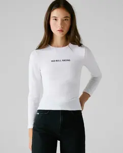 Женская футболка с длинным рукавом и вышитым логотипом Pepe Jeans, белый