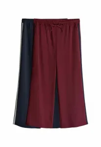 Комплект из 2 спортивных штанов с боковыми полосами The Set, Burgundy Red Navy Blue