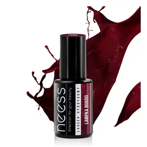 Гибридный лак для ногтей бордовый в лампе Neess, 4 мл