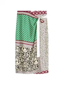 Юбка с принтом Dries Van Noten, зеленый