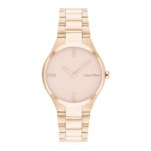 CK/ Наручные часы Кварцевый механизм Розовое золото Циферблат Женские часы 25200334 Calvin Klein