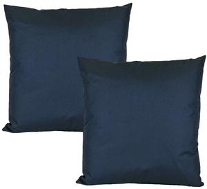 JACK Набор из 2 чехлов для уличных подушек 50 x 50 см. Водонепроницаемая подушка для сиденья. Подушка для отдыха. Садовый стул. Эффект лотоса. Цвет: темно-синий.