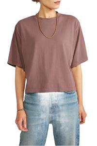 Футболка Sylvie Boxy из органического хлопка в цвете перца ETICA, Perppercorn