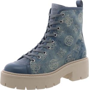 Женские боевые ботинки GUESS Shutter, Blue Denim Logo