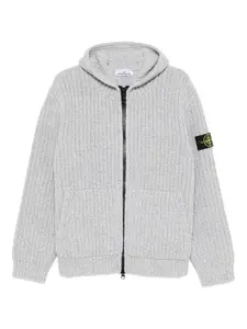 Вязаный кардиган Stone Island, серый