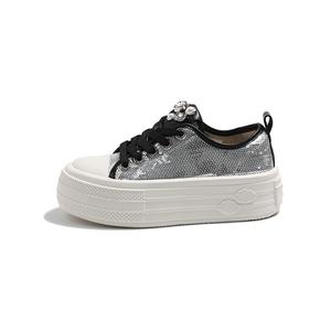 Дышащие легкие низкие кроссовки для скейтбординга для женщин MIS. DANNY, Silver
