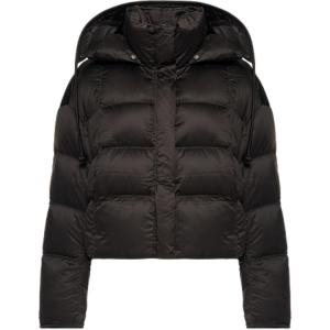 Pinko Пуховая куртка женская, цвет коричневый, с воротником-стойкой