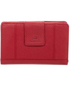 Женский кошелек Pebbled Collection с защищенным RFID-клатчем Mancini, красный