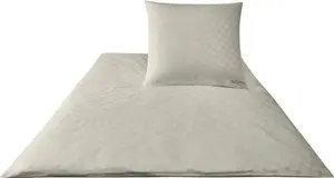 Наволочка из атласа " Mako", односпальная, василькового цвета, песочного цвета, размер 70х90 JOOP!