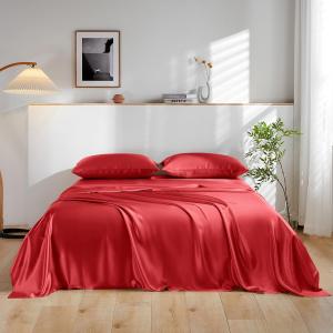 THXSILK Комплект постельного белья THXSILK 100% шелковый тутовый Red