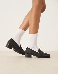 Лоферы RAID Wide Fit Aarvi с квадратным носком, черные