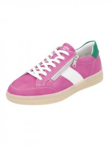 Кроссовки на шнуровке remonte, фуксия