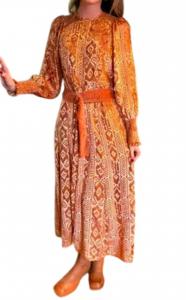 Платье Шарон в оранжевом цвете EMILY LOVELOCK