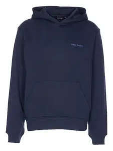 Худи с принтом Candle Label и карманом-кенгуру Daily Paper, синий