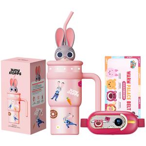 Термоизолированная кружка Lotso Disney, Judy Police Ice Master Insulated Cup+Abdominal Heating Belt[App Version]