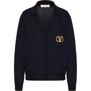 Весна-Лето 2024 Трикотаж Женский Темно-синий Valentino, Морской синий