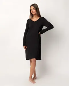 Длинная ночная рубашка для женщин из модального трикотажа Admas, черный