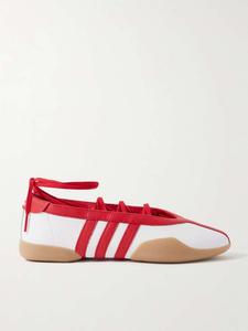 Кожаные балетные кеды Taekwondo mei Adidas Originals, красный
