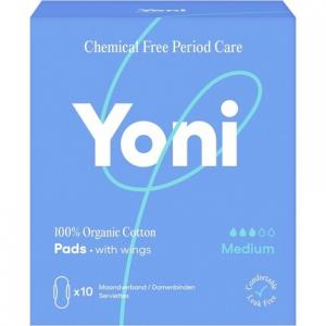 Обычные прокладки с крылышками из органического хлопка Гипоаллергенные и дышащие прокладки Суперабсорбирующий хлопок Без пластиковых пленок и синтетических ингредиентов Yoni