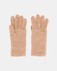 Вязаные перчатки с текстурой Tintoretto, бежевый