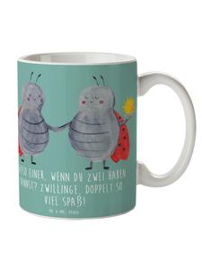 Кружка с близнецами, забавная надпись на морском бризе Mr. & Mrs. Panda