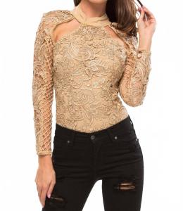 Боди Best Intentions золотистого цвета ASILIO, золотой