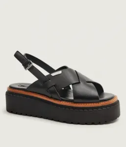 Кожаные сандалии BESSIE 02 Liu Jo, черный