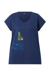 Рубашка Ulla Popken, темно-синий