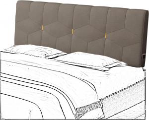 Подушка-подголовник для кровати LIANGJUN, поясничная подушка с наполнителем из губки, большая мягкая подушка для поддержки спины, для чтения и использования у стены, 4 цвета, индивидуальный размер (Цвет: коричневый, Размер: 120x60x10 см) CHIAPERINI, Brown