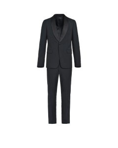 Смокинг из шерсти и мохера Prada, черный