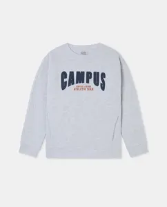 Детское худи с круглым вырезом и нашивкой Kids El Corte Inglés, черный