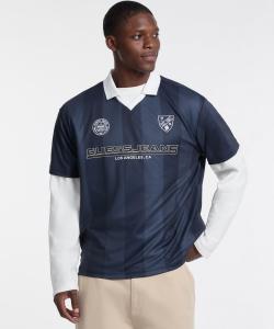 Футболка-поло GUESS JEANS Ss Футбольная футболка-поло, цвет Navy (A71W)