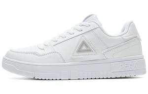 Женские утепленные износостойкие легкие нескользящие низкие кроссовки для скейтбординга PEAK, белый светло-серый