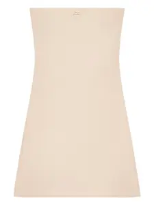 Платье мини с аппликацией Courrèges, нейтральный