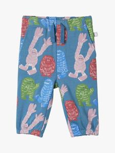 Детские джоггеры Yeti из хлопкового флиса Stella McCartney Kids, Azzurro/Multicolour