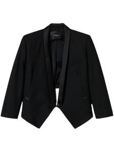 Укороченный блейзер без застежки TWINSET, черный