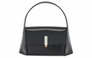 Сумка через плечо Ferragamo Trumpets из матовой кожи черного цвета