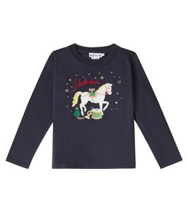 Футболка с принтом Tadda из хлопка Bonpoint, Upb Marine