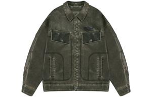 Кожаная куртка унисекс BJHG, темно-чернильный зеленый (утепленная версия с флисовой подкладкой)