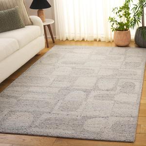 Ковер SAFAVIEH, 153 x 244 см, - коллекция Harvest - серый и бежевый, ручной работы из шерсти, идеально для гостиной, спальни, столовой (HVT119B)