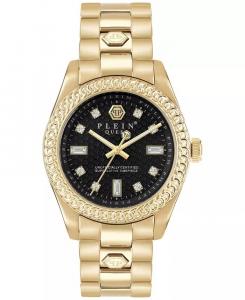 Женские часы Queen с золотистым браслетом из нержавеющей стали, 36 мм Philipp Plein, золото