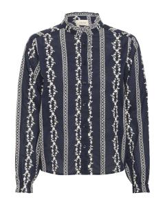 Cream Рубашка 'Sabina' в цвете Navy