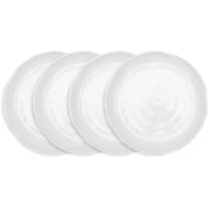 Набор тарелок из меламина Pearl из 4 предметов Q Squared, white