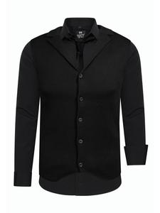 Рубашка с жилетом и галстуком, комплект из 3 предметов, черный Rusty Neal